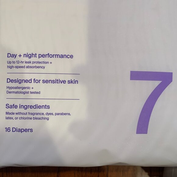 BNIB Sealed The Coterie 'The Diaper' | Size 7 | 2 Packs (32 diapers) - Picture 4 of 5